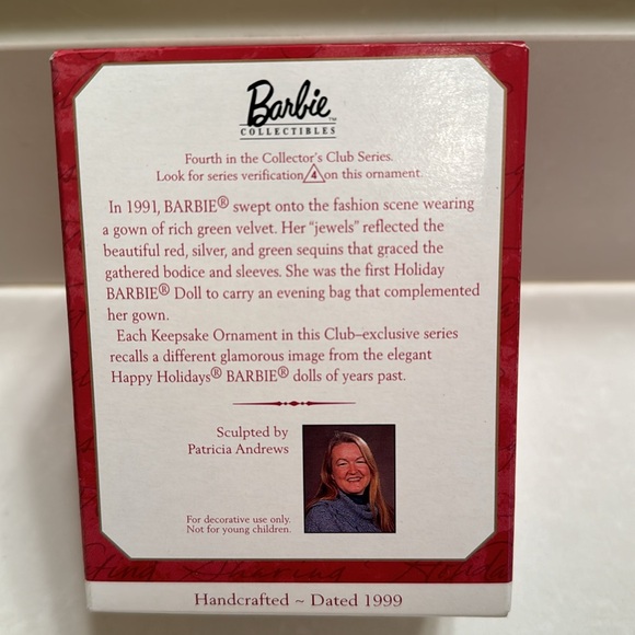 1999 Club Edition Barbie Ornament from Hallmark - Picture 2 of 10